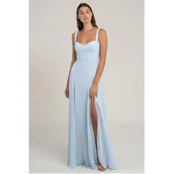 jenny yoo whisper blue bridesmaid dresses Jenny Yoo Luella Dress in Whisper Blue